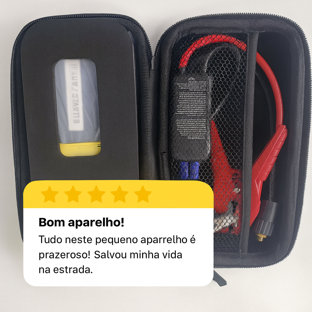 Arrancador Portátil 3 em 1 com