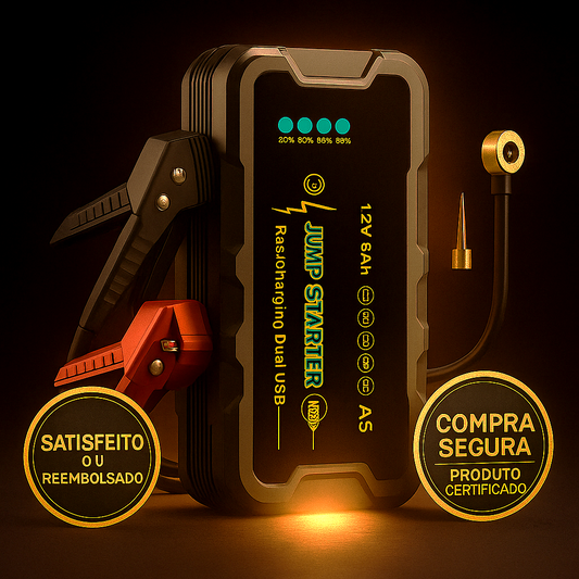 Arrancador Portátil 3 em 1 com